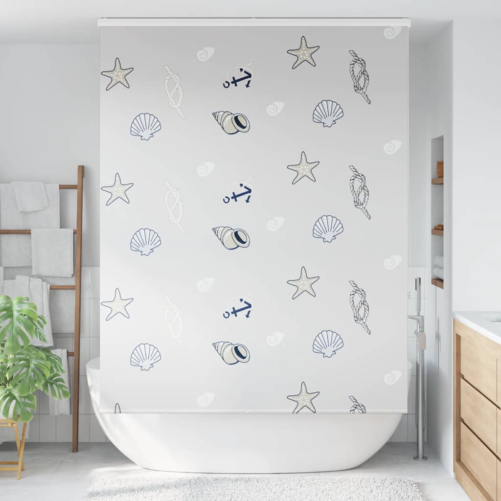 Shower Roller Blind with Cassette 150x240 cm Fabric Width 146 cm
