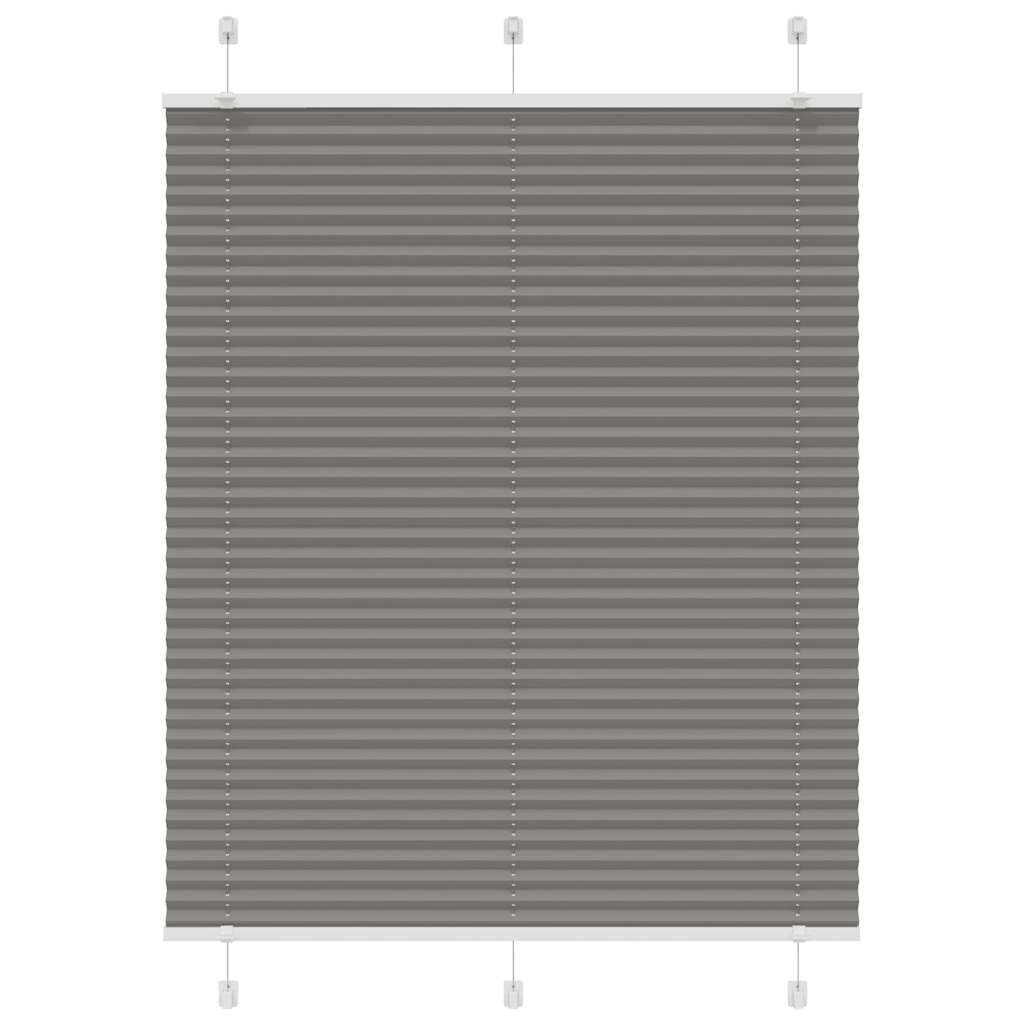 Pleated Blind Anthracite 110x100 cm Fabric Width 109.4 cm Polyester