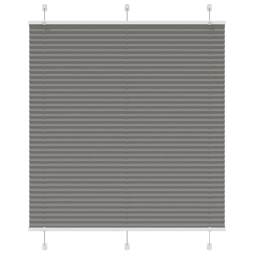 Pleated Blind Anthracite 115x100 cm Fabric Width 114.4 cm Polyester