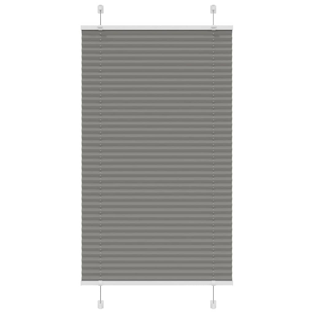 Pleated Blind Anthracite 75x150 cm Fabric Width 74.4 cm Polyester