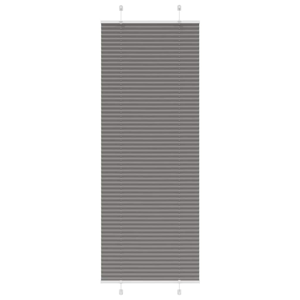 Pleated Blind Anthracite 75x200 cm Fabric Width 74.4 cm Polyester