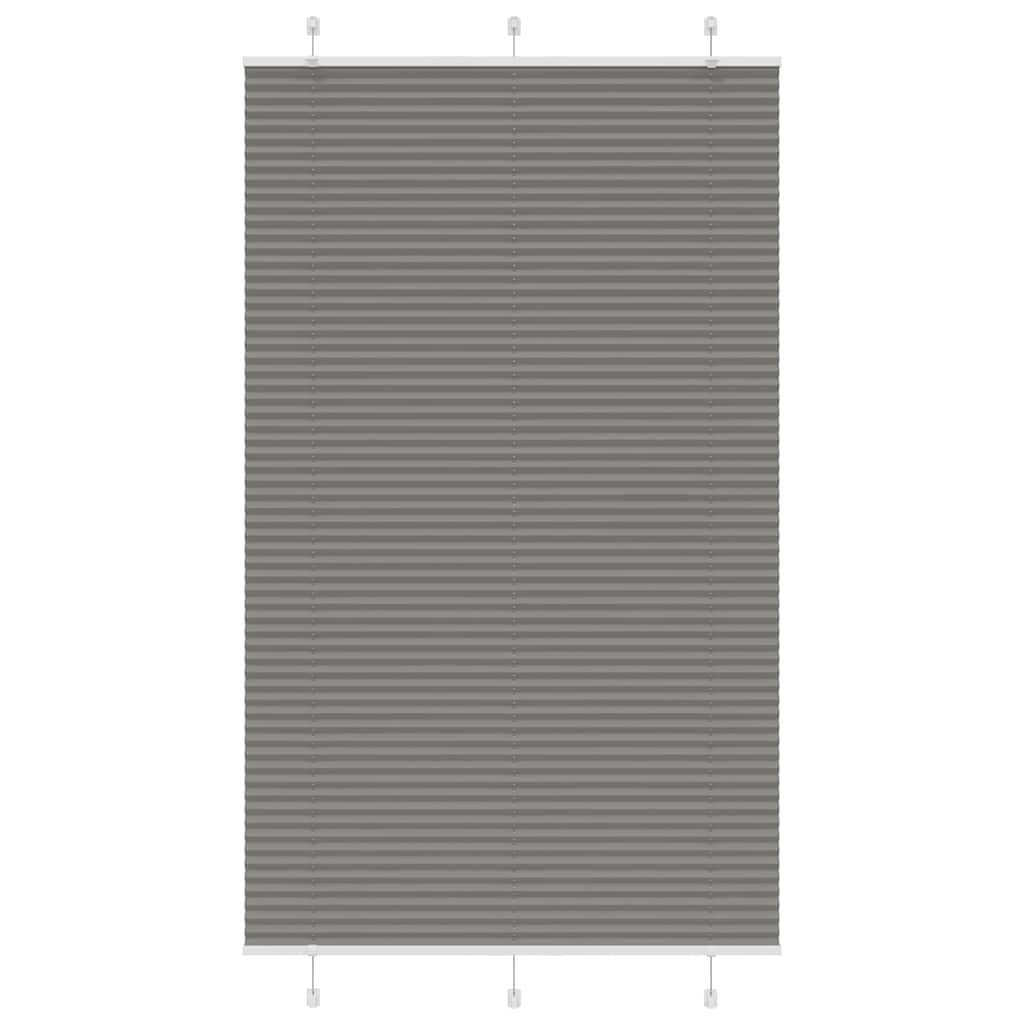Pleated Blind Anthracite 115x200 cm Fabric Width 114.4 cm Polyester