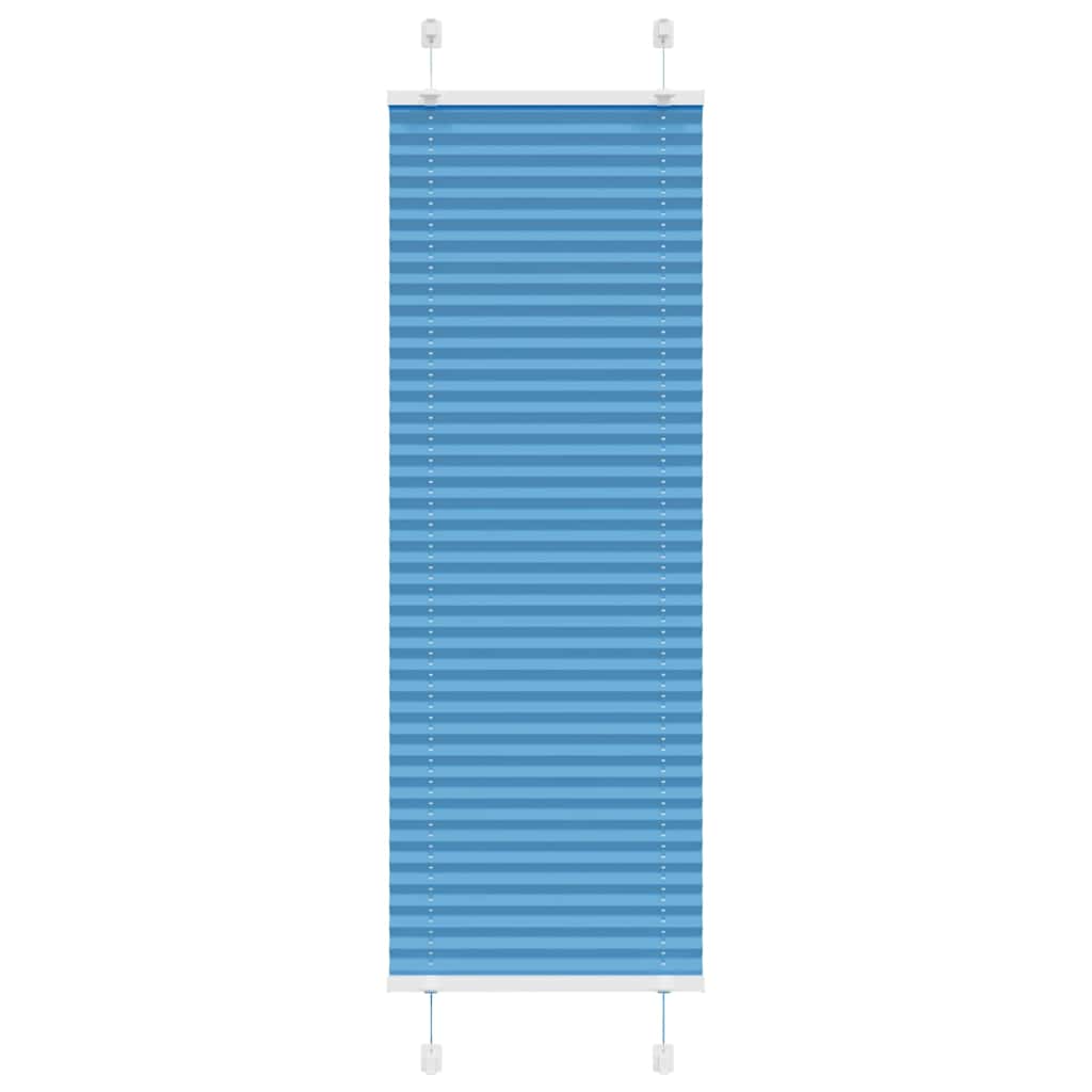 Pleated Blind Blue 45x150 cm Fabric Width 44.4 cm Polyester