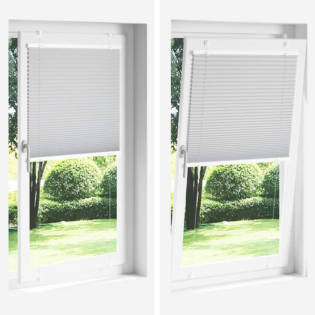 Pleated Blind Bordeaux Red 55x200 cm Fabric Width 54.4 cm Polyester