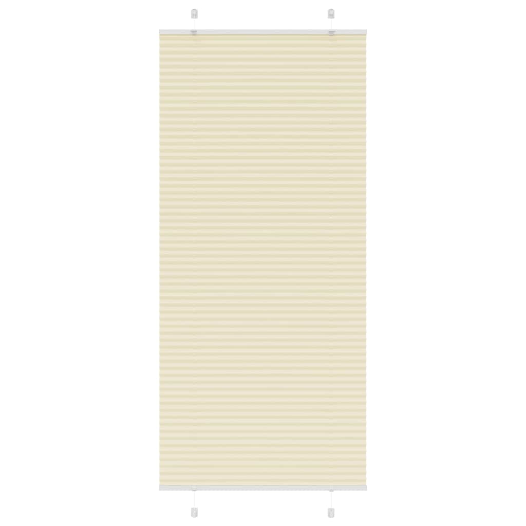 Pleated Blind Cream 95x200 cm Fabric Width 94.4 cm Polyester