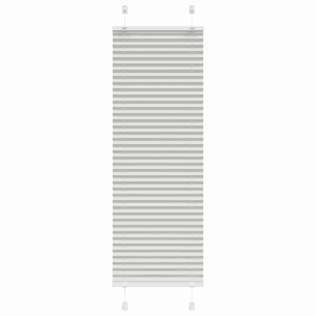 Pleated Blind Light Grey 50x100 cm Fabric Width 49.4 cm Polyester
