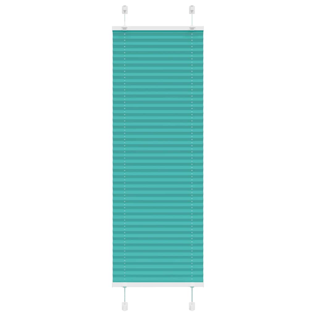 Pleated Blind Petrol Green 45x100 cm Fabric Width 44.4 cm Polyester