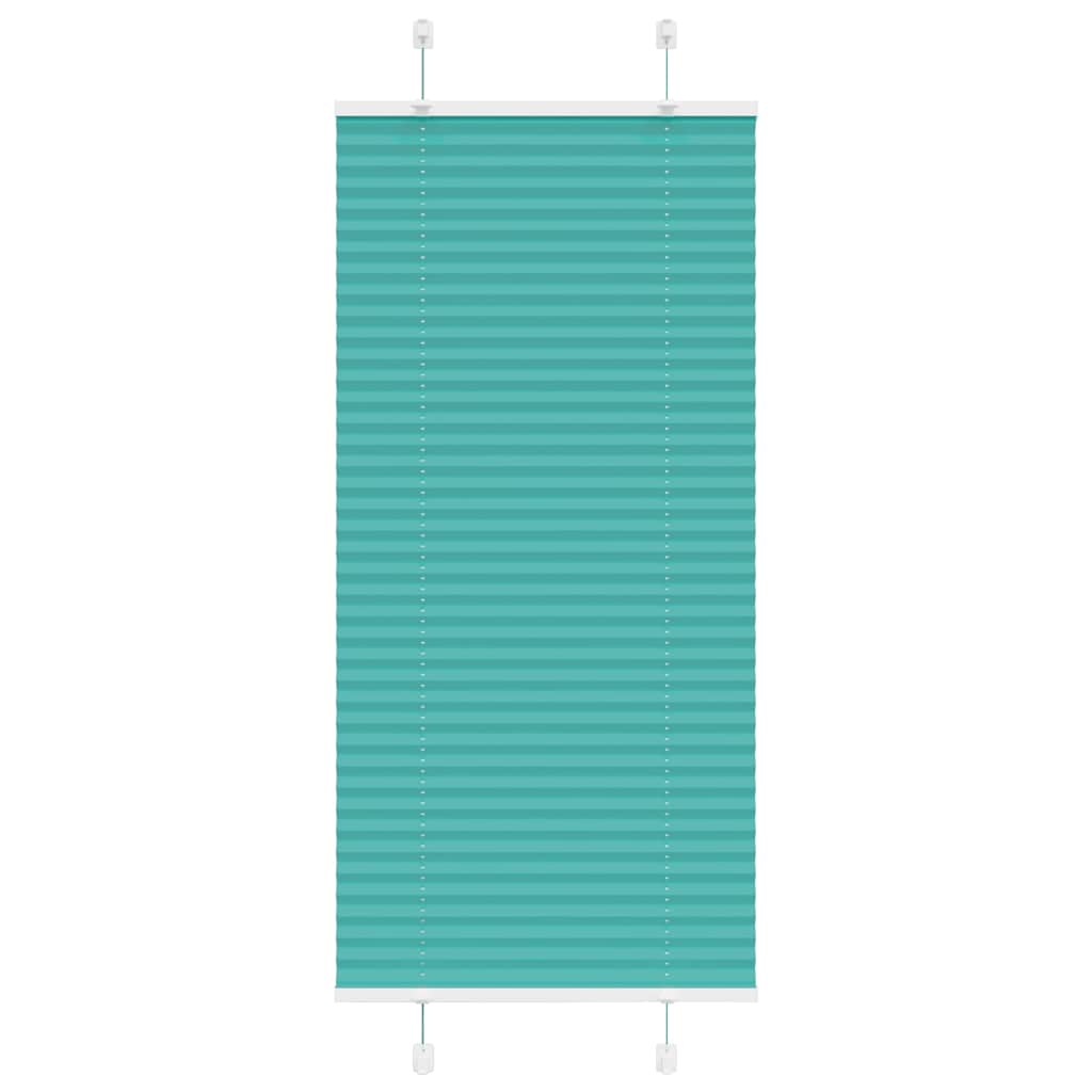 Pleated Blind Petrol Green 55x150 cm Fabric Width 54.4 cm Polyester