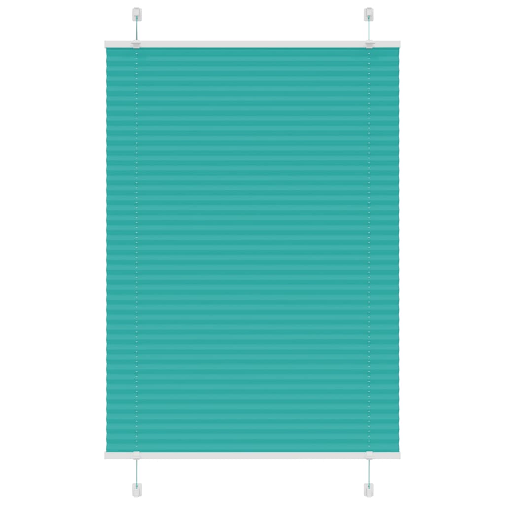 Pleated Blind Petrol Green 90x150 cm Fabric Width 89.4 cm Polyester