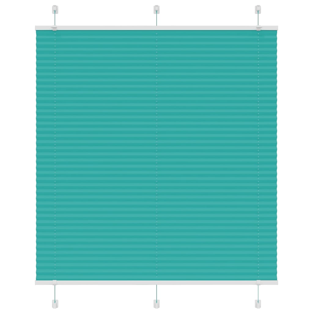 Pleated Blind Petrol Green 115x150 cm Fabric Width 114.4 cm Polyester