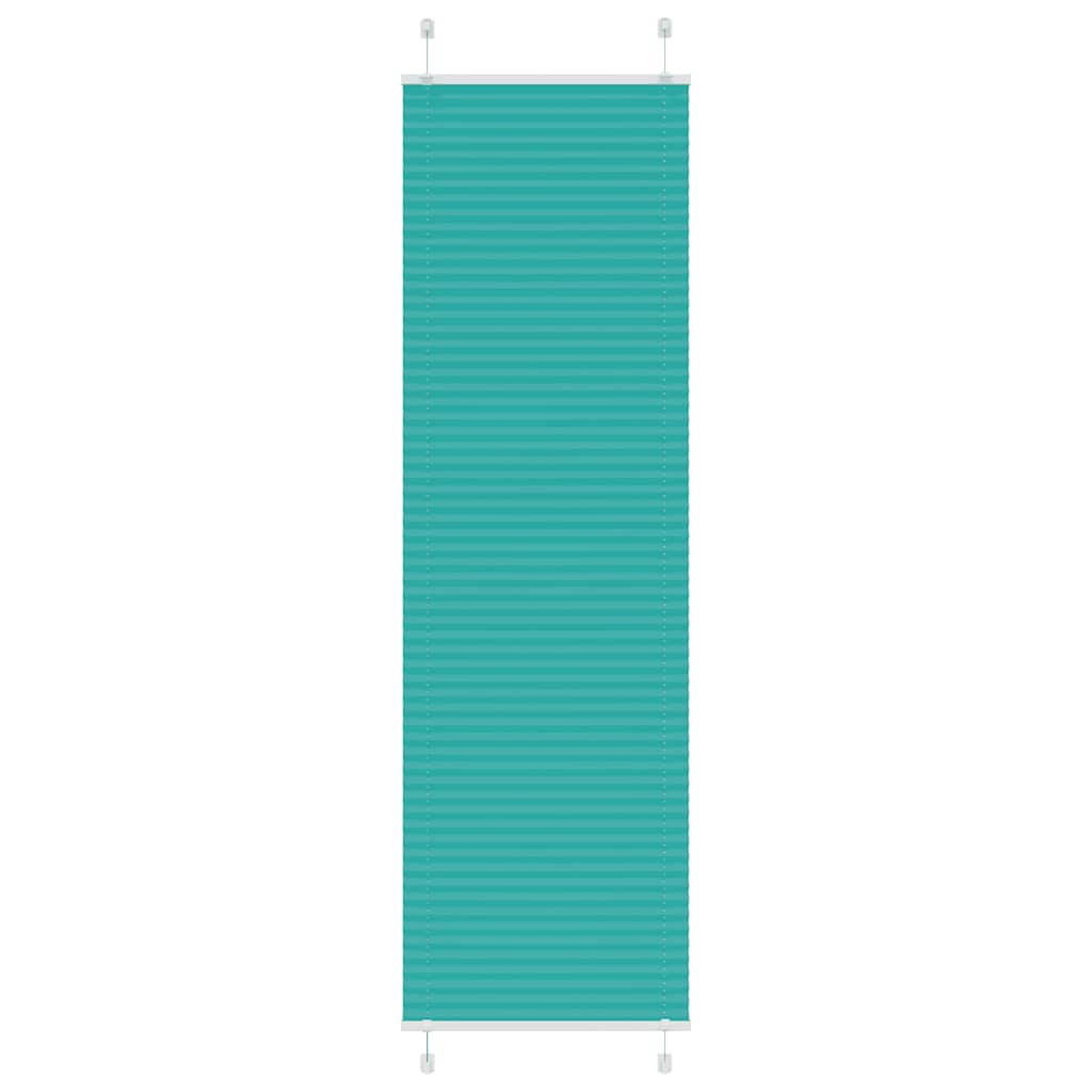 Pleated Blind Petrol Green 65x200 cm Fabric Width 64.4 cm Polyester