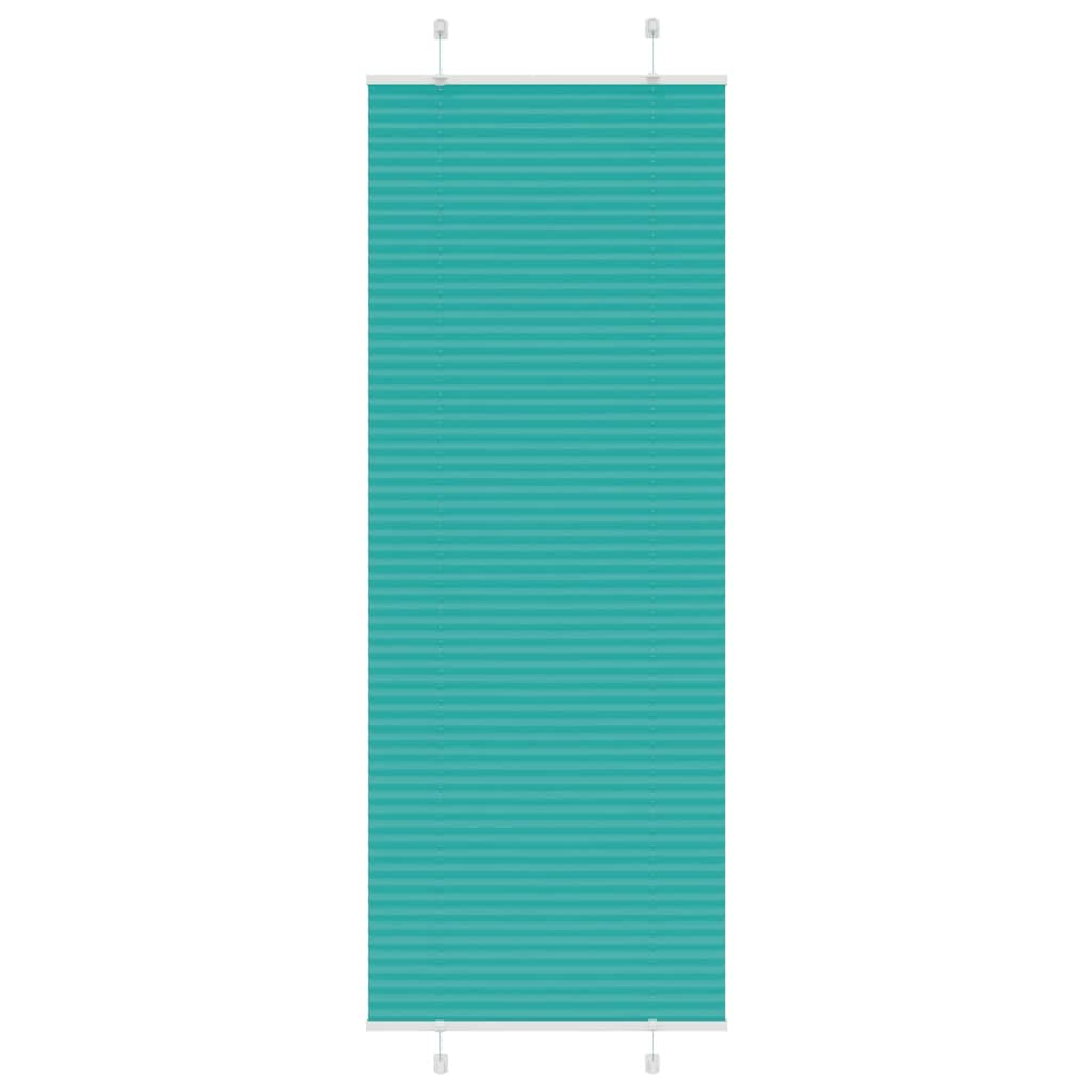 Pleated Blind Petrol Green 70x200 cm Fabric Width 69.4 cm Polyester