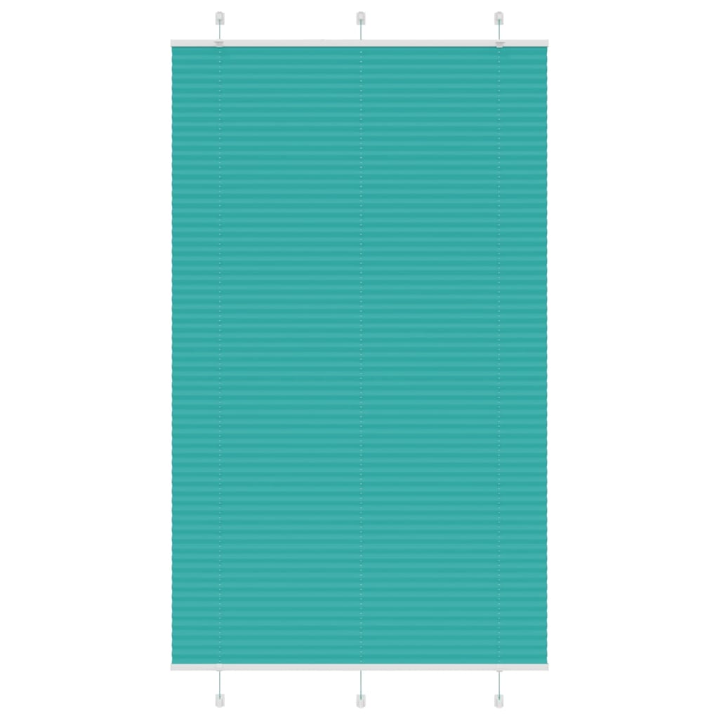 Pleated Blind Petrol Green 115x200 cm Fabric Width 114.4 cm Polyester