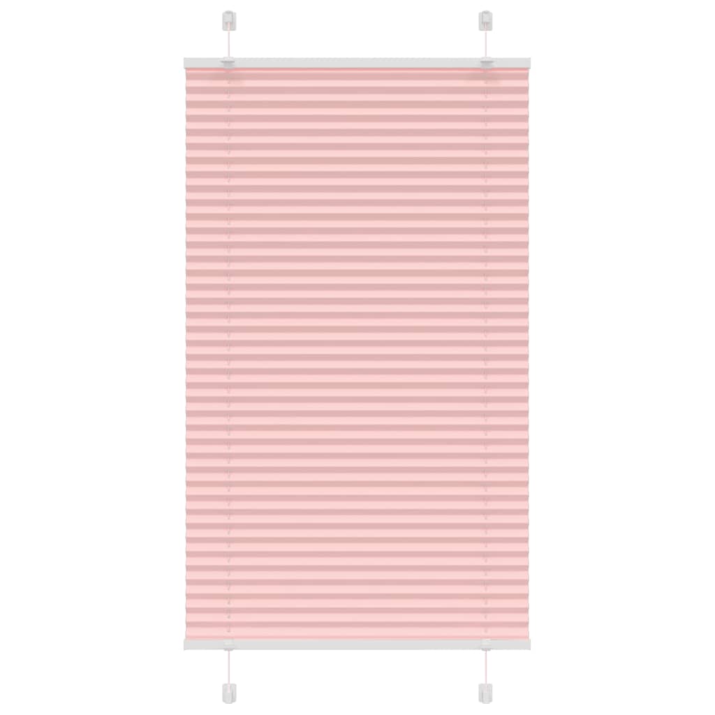 Pleated Blind Pink 80x100 cm Fabric Width 79.4 cm Polyester