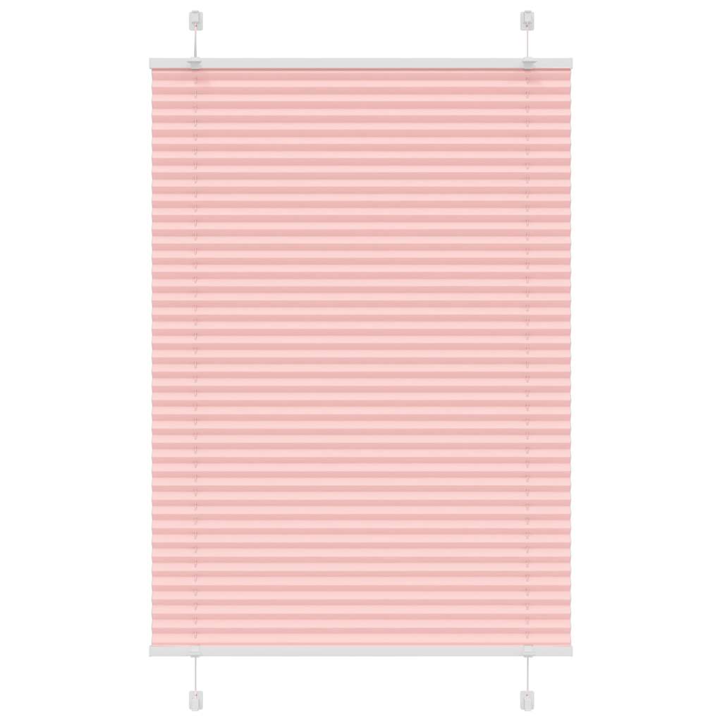 Pleated Blind Pink 85x100 cm Fabric Width 84.4 cm Polyester
