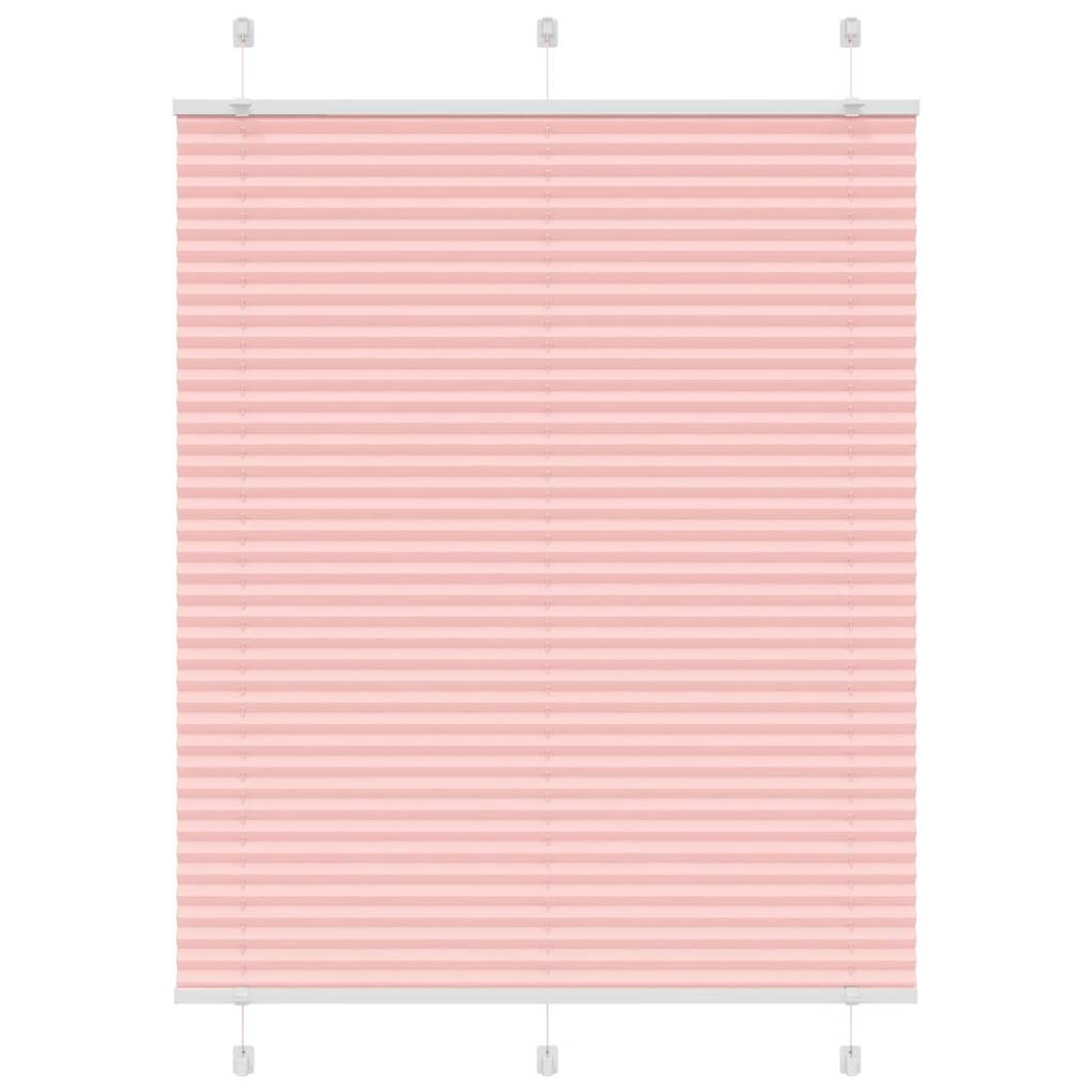 Pleated Blind Pink 105x100 cm Fabric Width 104.4 cm Polyester