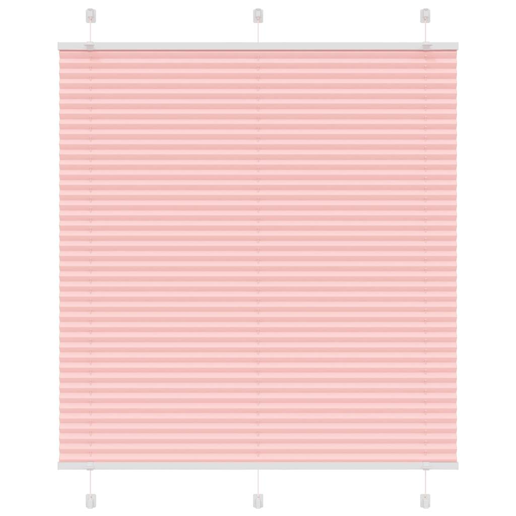 Pleated Blind Pink 120x100 cm Fabric Width 119.4 cm Polyester