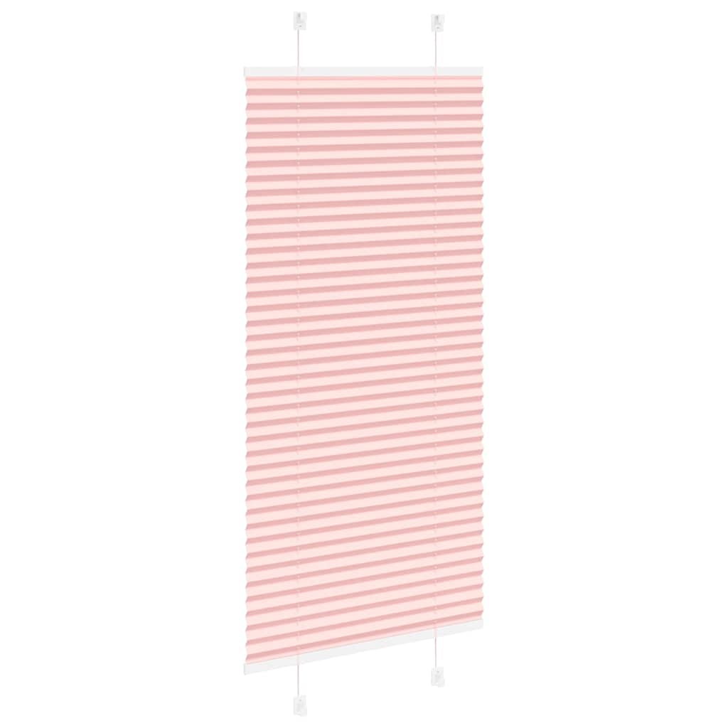 Pleated Blind Pink 65x150 cm Fabric Width 64.4 cm Polyester