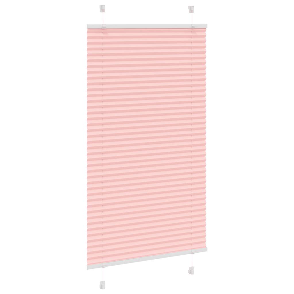 Pleated Blind Pink 75x150 cm Fabric Width 74.4 cm Polyester