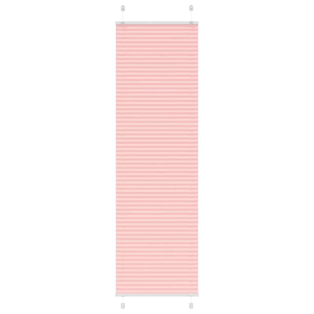 Pleated Blind Pink 60x200 cm Fabric Width 59.4 cm Polyester