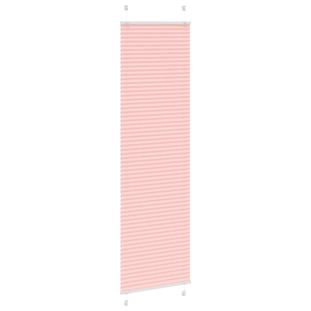 Pleated Blind Pink 60x200 cm Fabric Width 59.4 cm Polyester