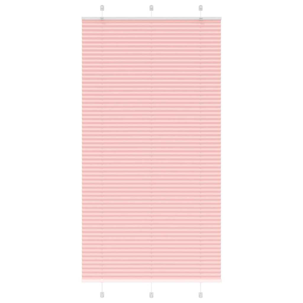 Pleated Blind Pink 110x200 cm Fabric Width 109.4 cm Polyester