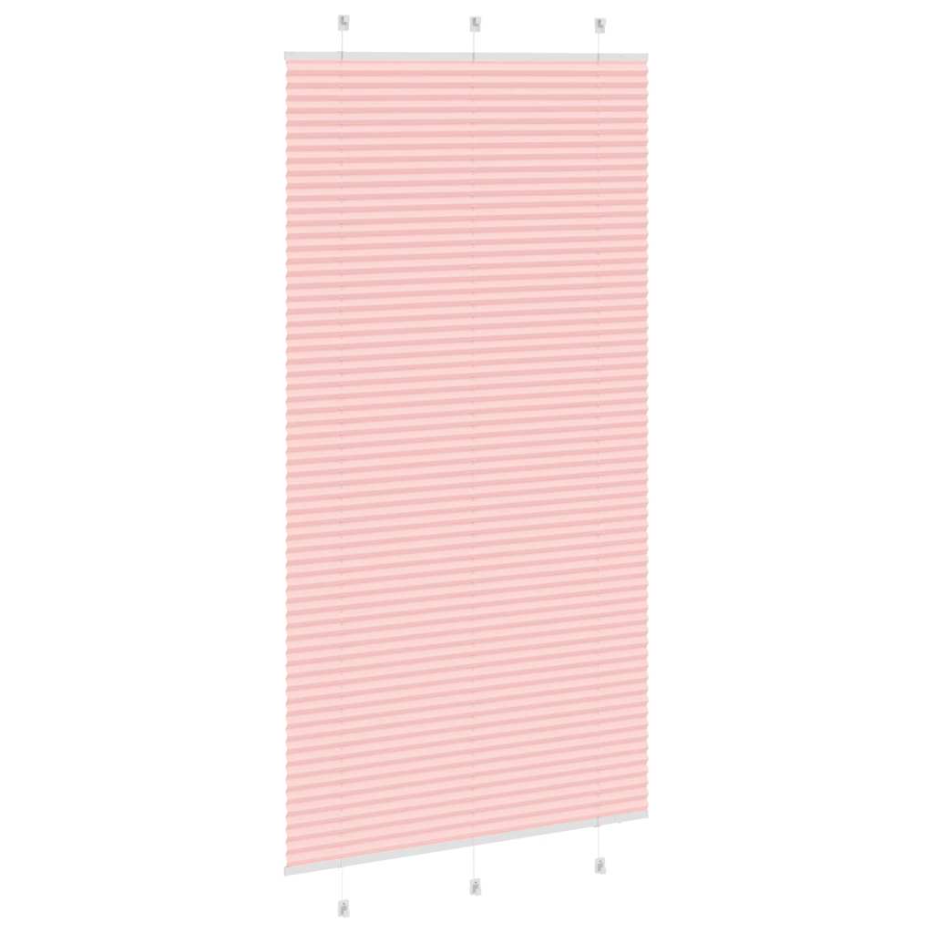 Pleated Blind Pink 110x200 cm Fabric Width 109.4 cm Polyester