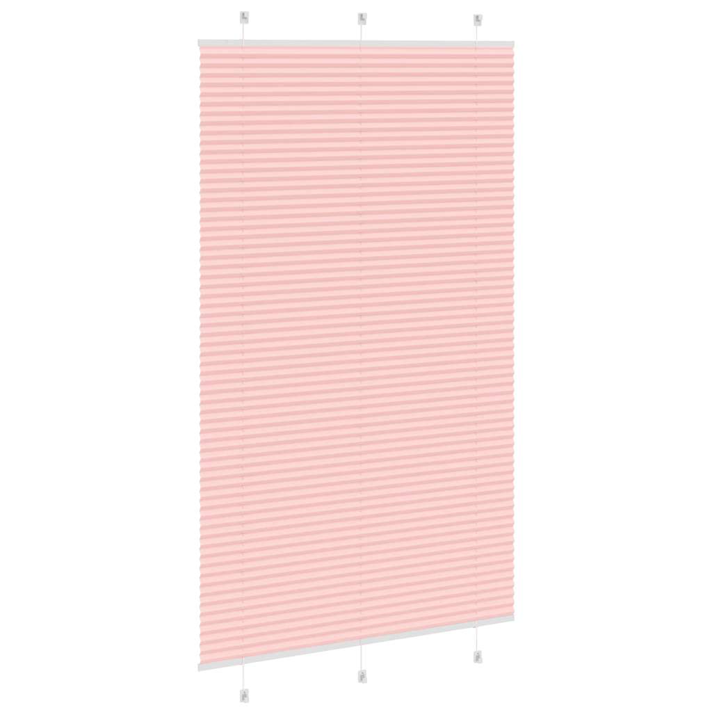Pleated Blind Pink 120x200 cm Fabric Width 119.4 cm Polyester