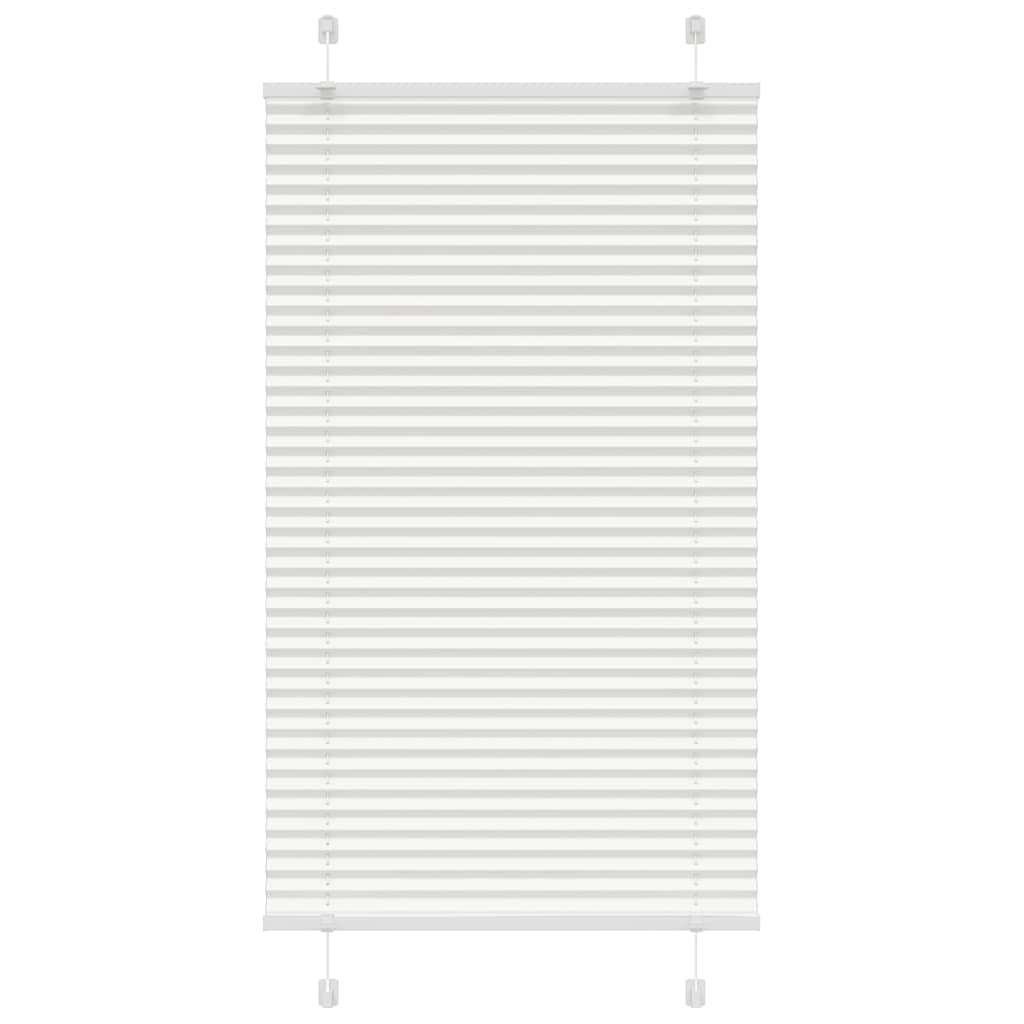 Pleated Blind White 70x100 cm Fabric Width 69.4 cm Polyester