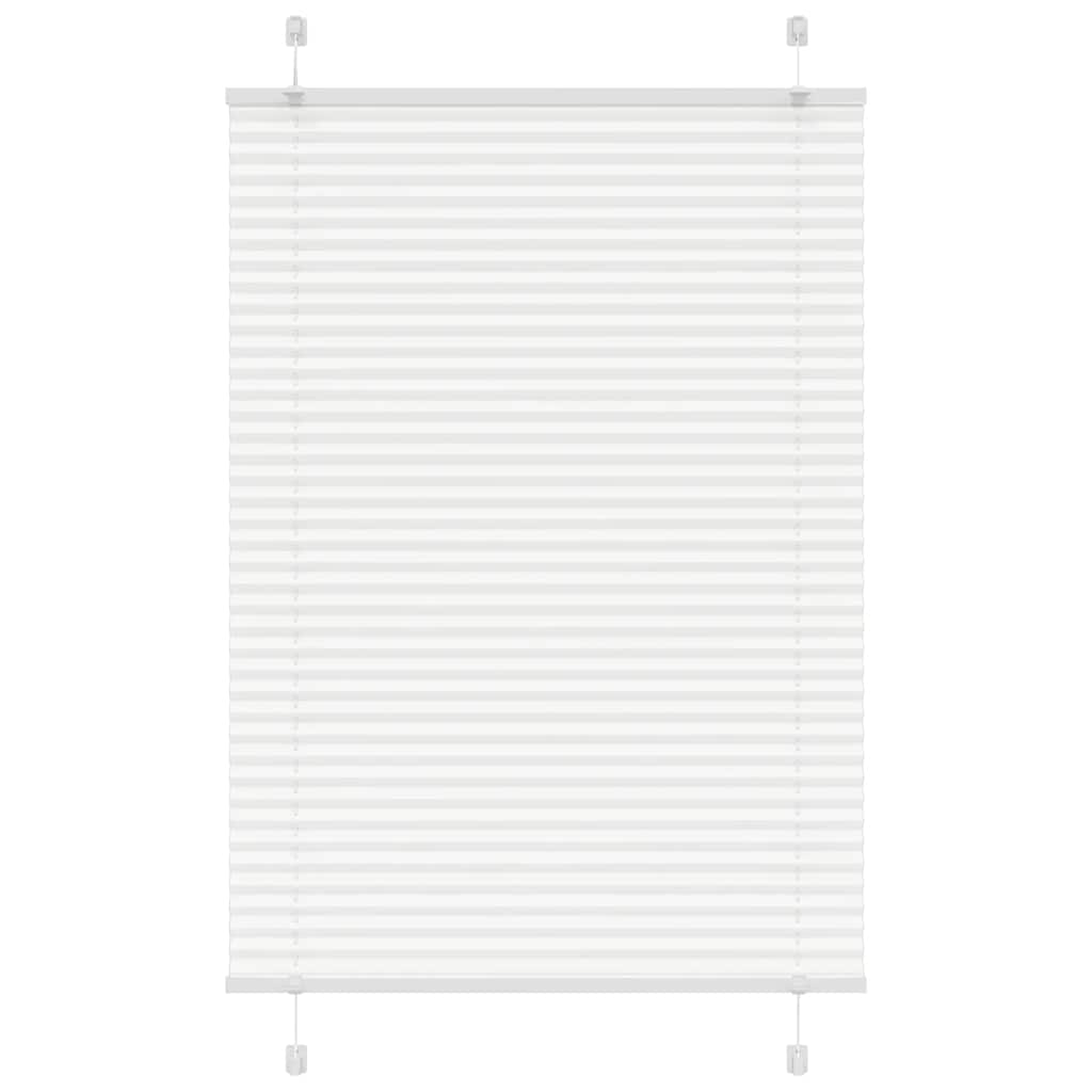 Pleated Blind White 90x100 cm Fabric Width 89.4 cm Polyester