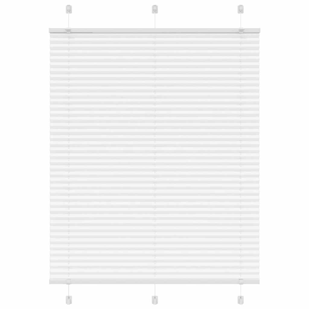 Pleated Blind White 110x150 cm Fabric Width 109.4 cm Polyester