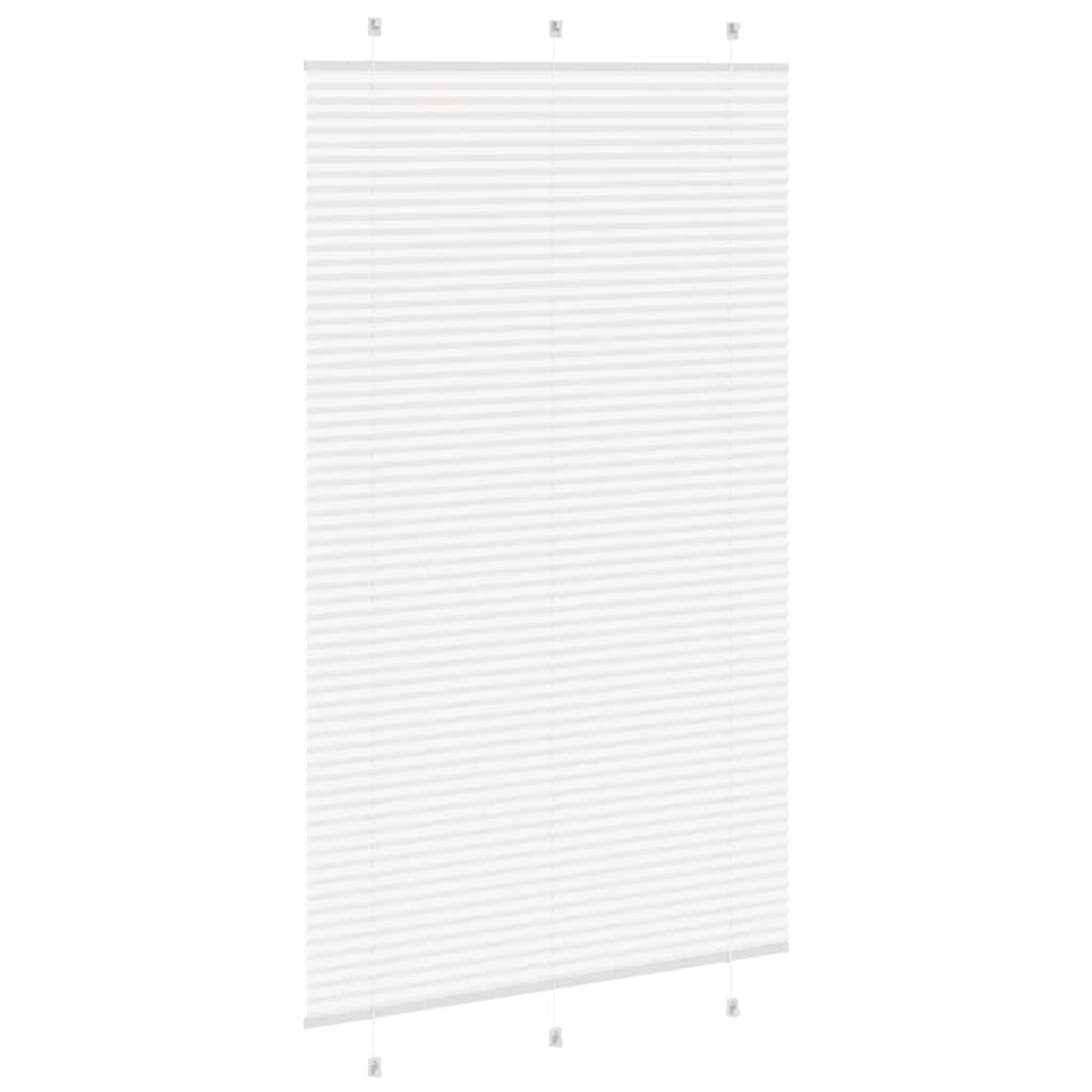 Pleated Blind White 120x200 cm Fabric Width 119.4 cm Polyester