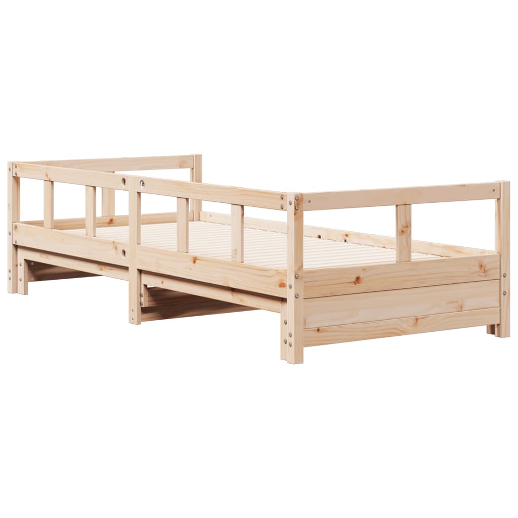 Daybed without Mattress 90x200 cm Solid Wood Pine