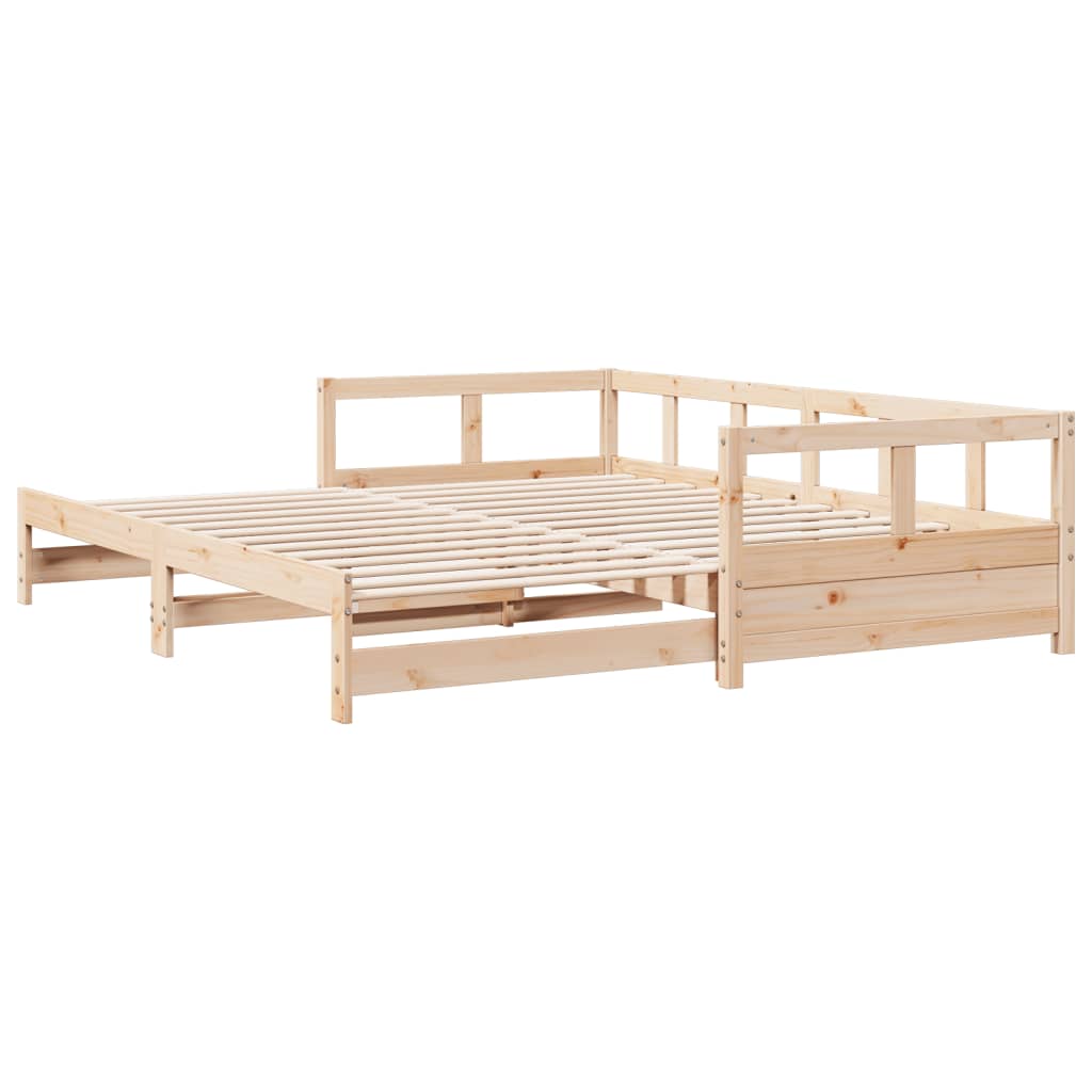 Daybed without Mattress 90x200 cm Solid Wood Pine