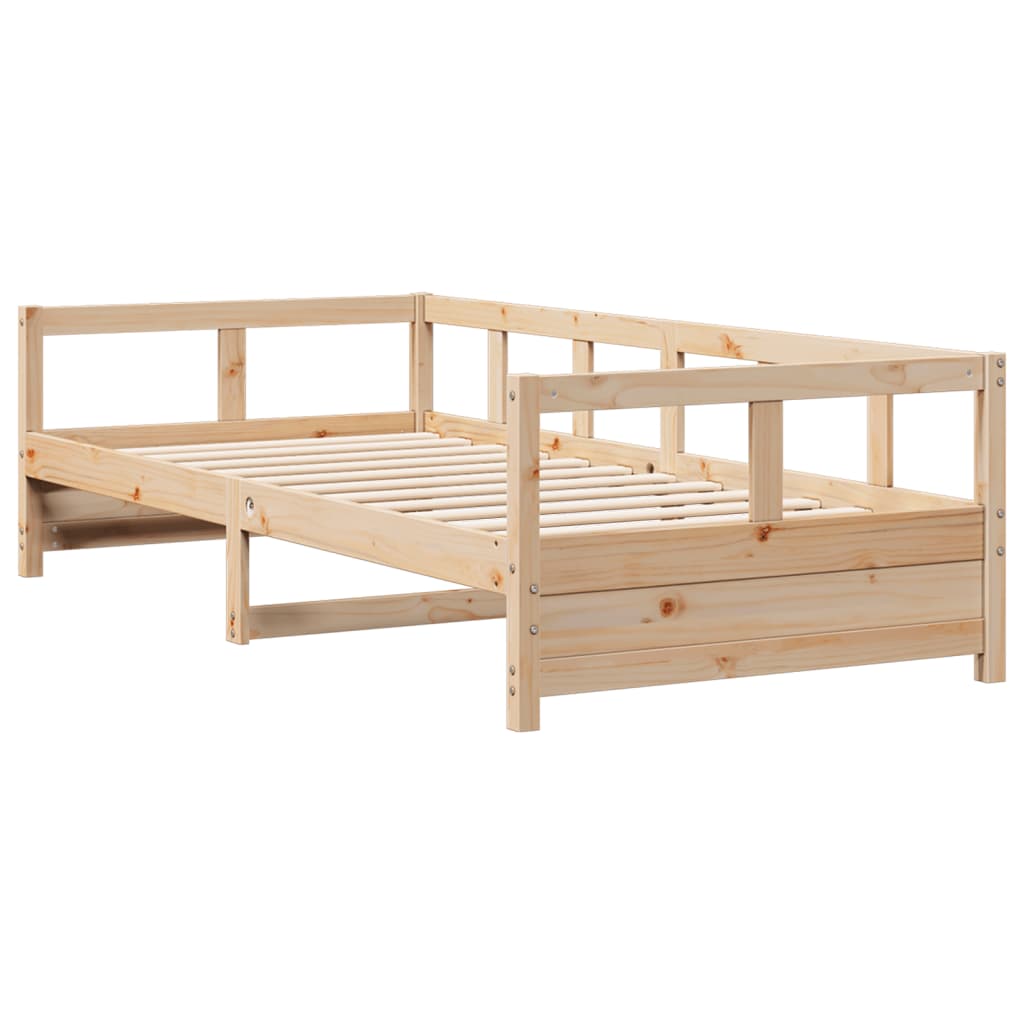 Daybed without Mattress Natural 80x200 cm Solid Wood Pine