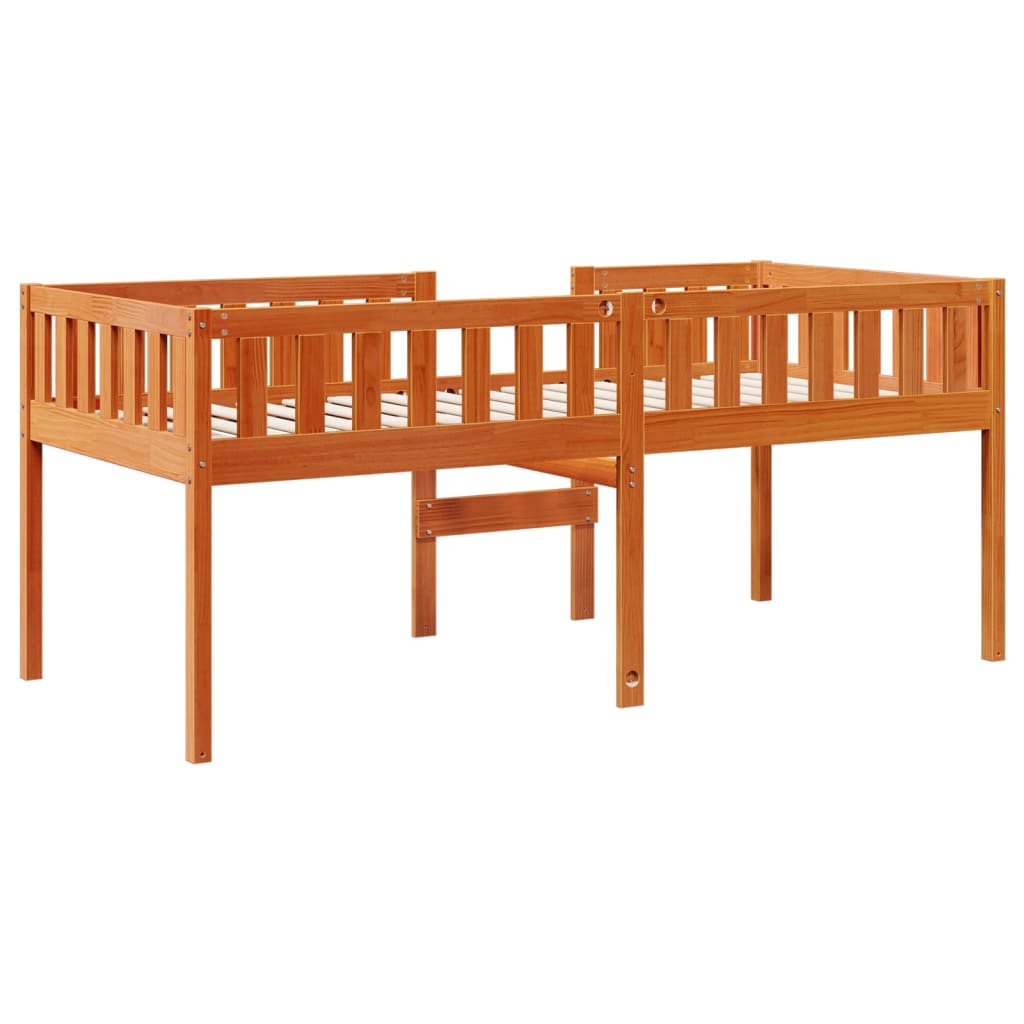 Children's Bed without Mattress Wax Brown 80x200 cm Solid Wood Pine