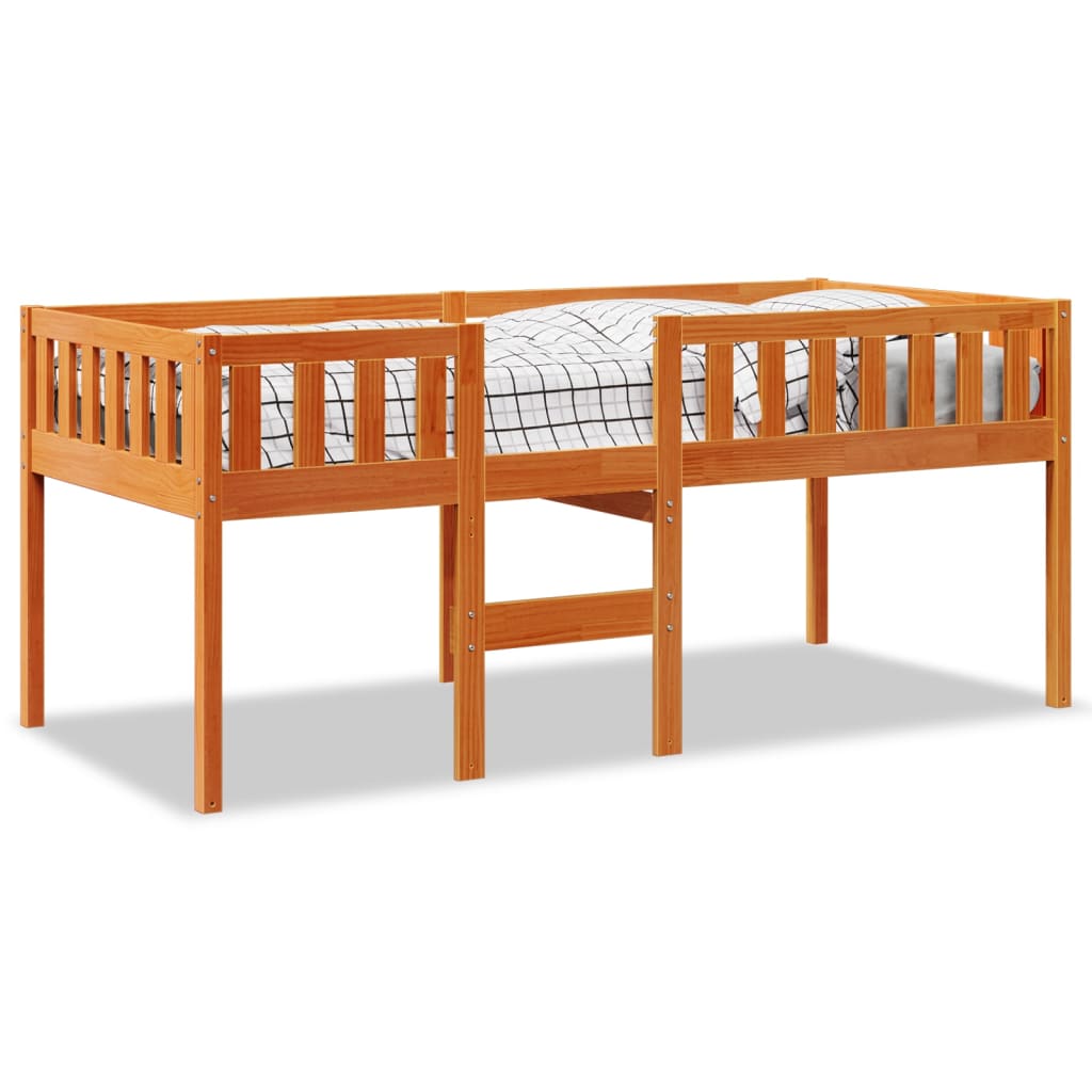 Children's Bed without Mattress Wax Brown 90x200 cm Solid Wood Pine