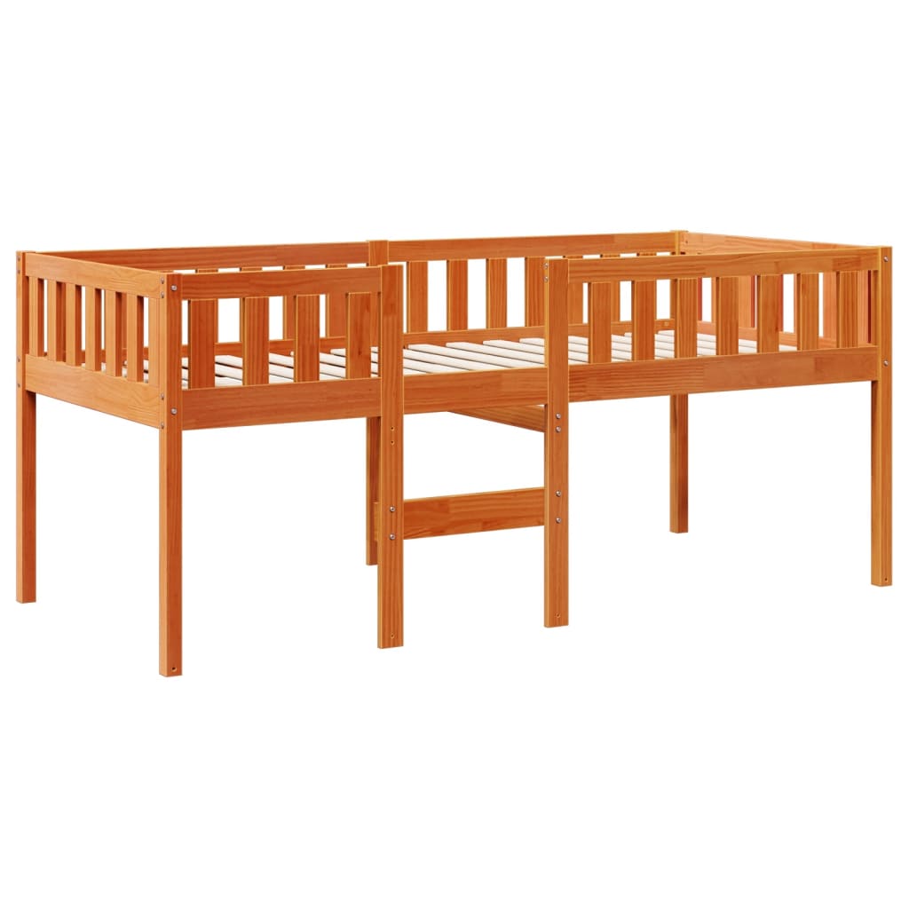 Children's Bed without Mattress Wax Brown 90x200 cm Solid Wood Pine