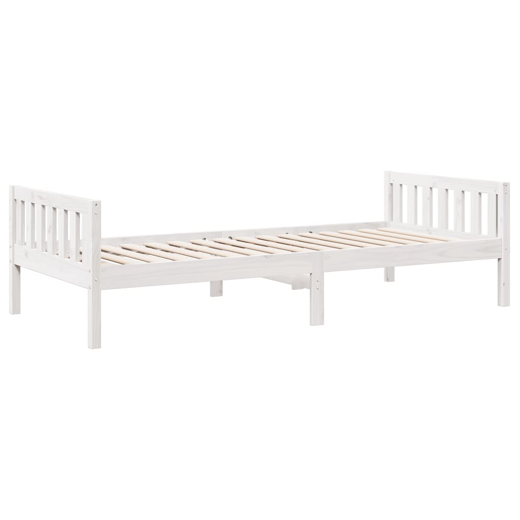 Children's Bed without Mattress White 90x200 cm Solid Wood Pine