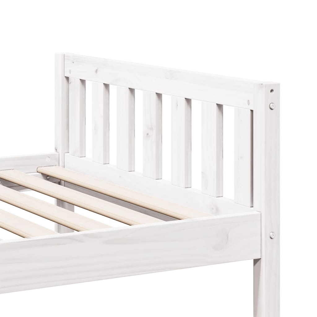 Children's Bed without Mattress White 90x200 cm Solid Wood Pine