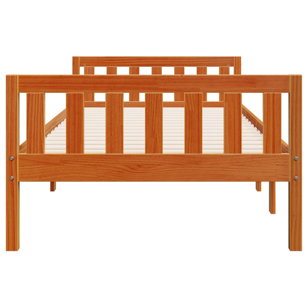 Children's Bed without Mattress Wax Brown 90x200 cm Solid Wood Pine