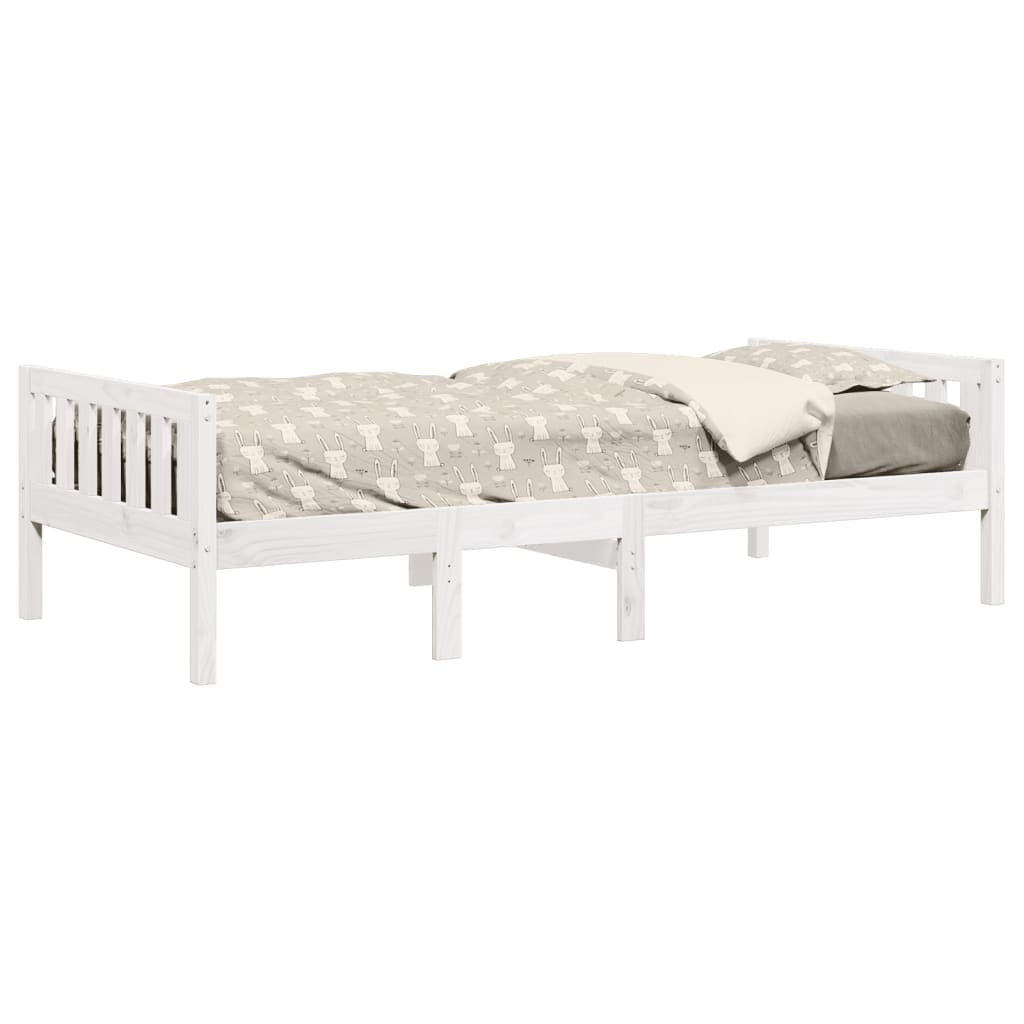 Children's Bed without Mattress White 90x190 cm Solid Wood Pine