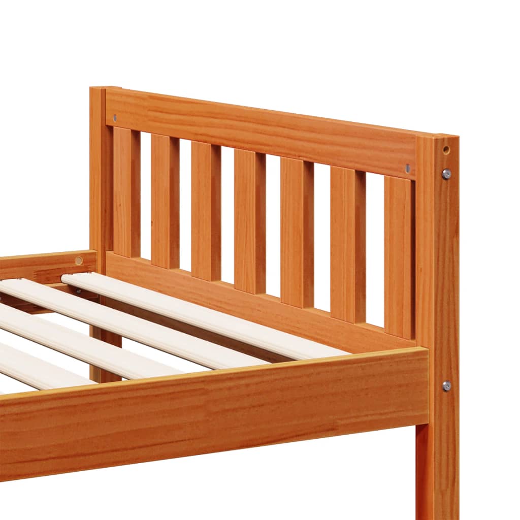 Children's Bed without Mattress Wax Brown 90x190 cm Solid Wood Pine