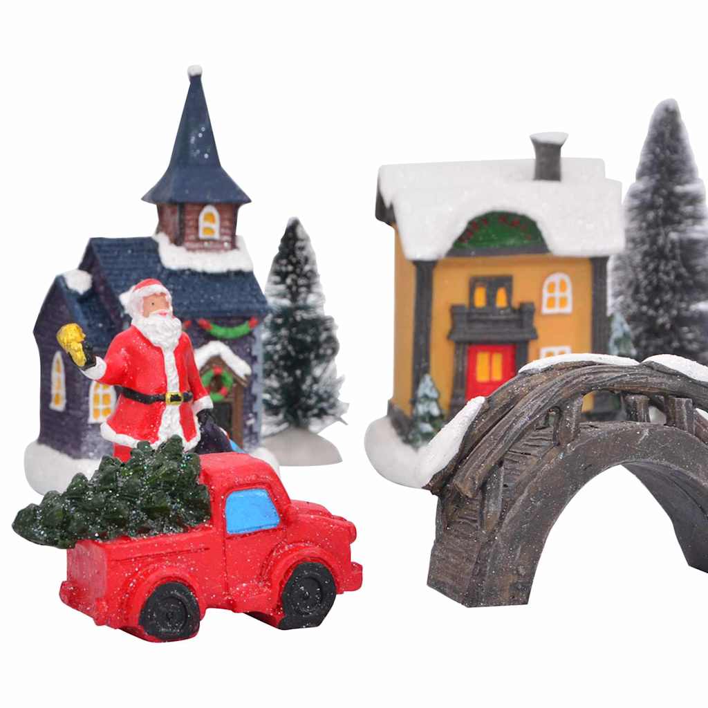 Christmas Tabletop Decor Multicolour Resin