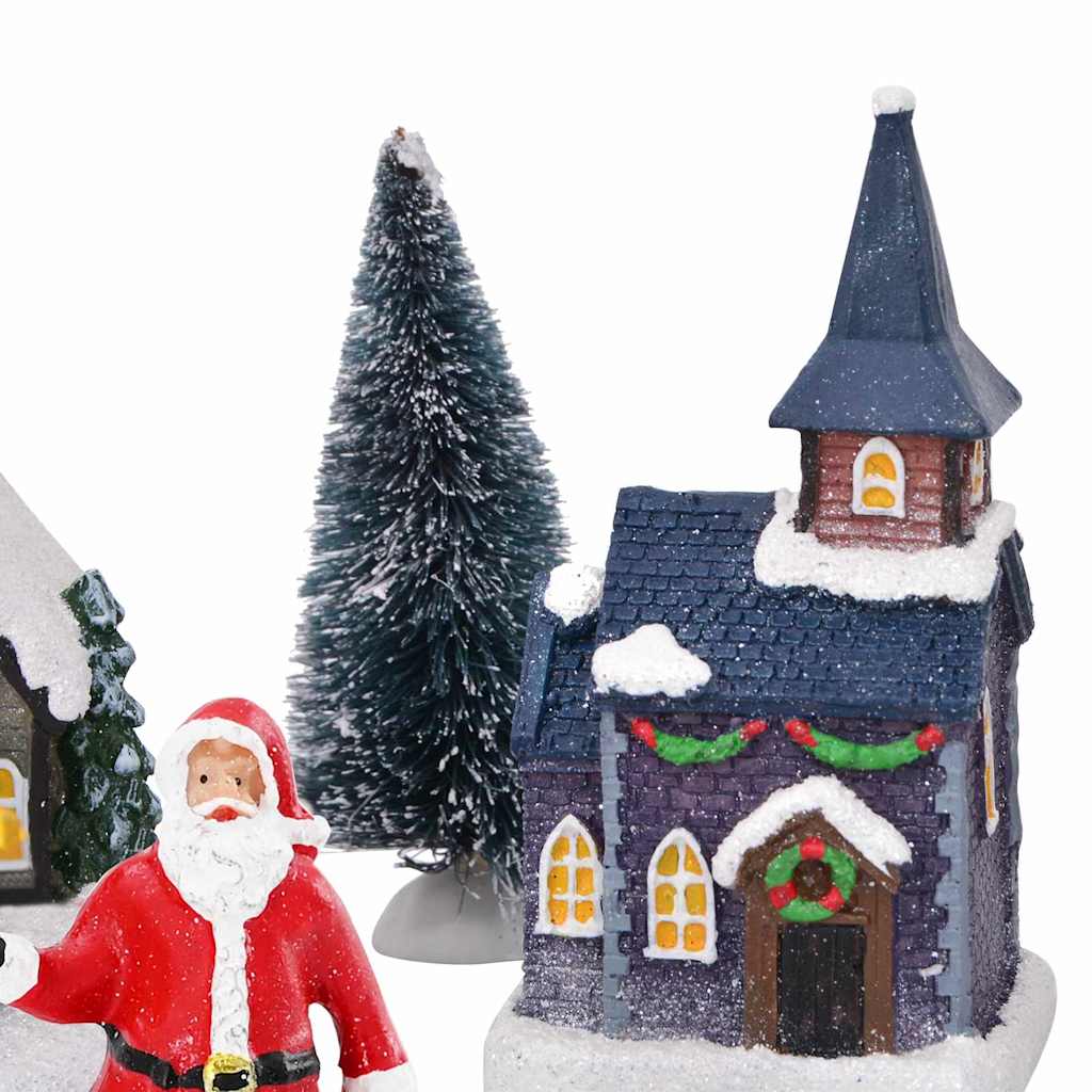 Christmas Tabletop Decor Multicolour Resin