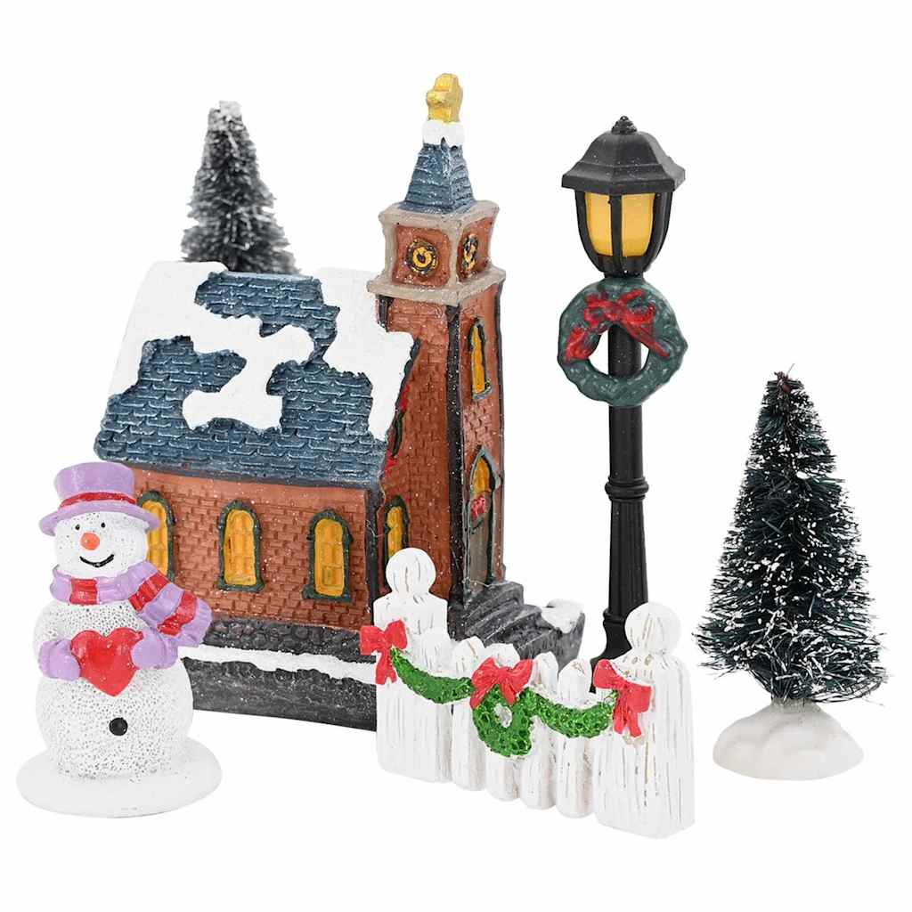 Christmas Tabletop Decor Multicolour Resin