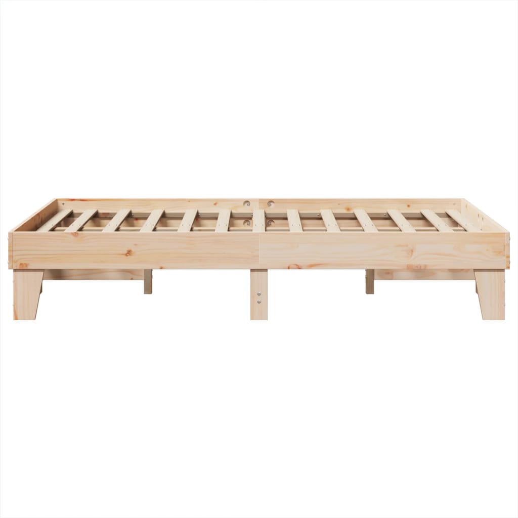 Bed Frame without Mattress 120x190 cm Small Double Solid Wood Pine