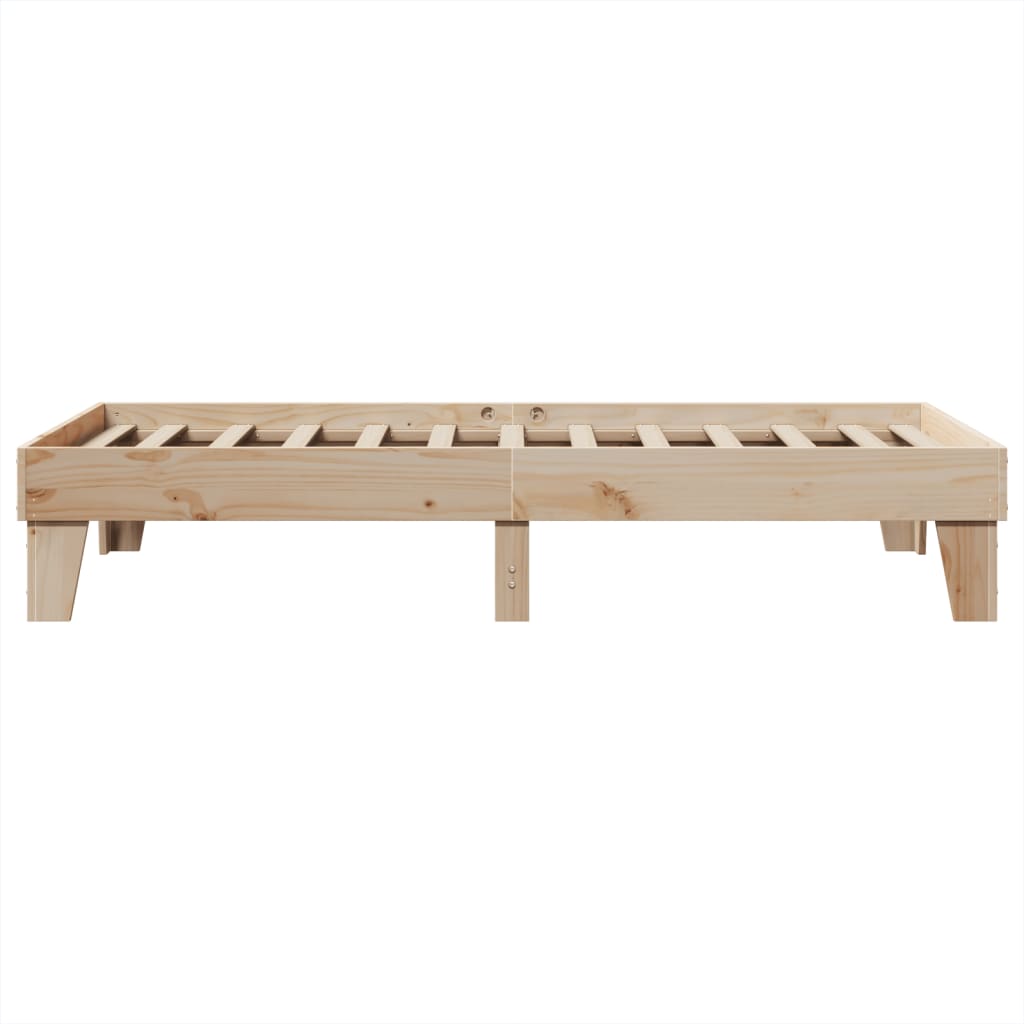 Bed Frame without Mattress 90x190 cm Single Solid Wood Pine