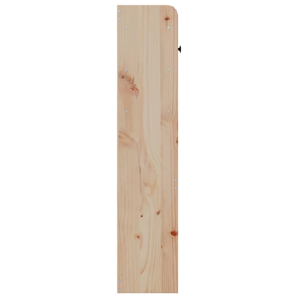 Headboard with Storage 160 cm Solid Wood Pine