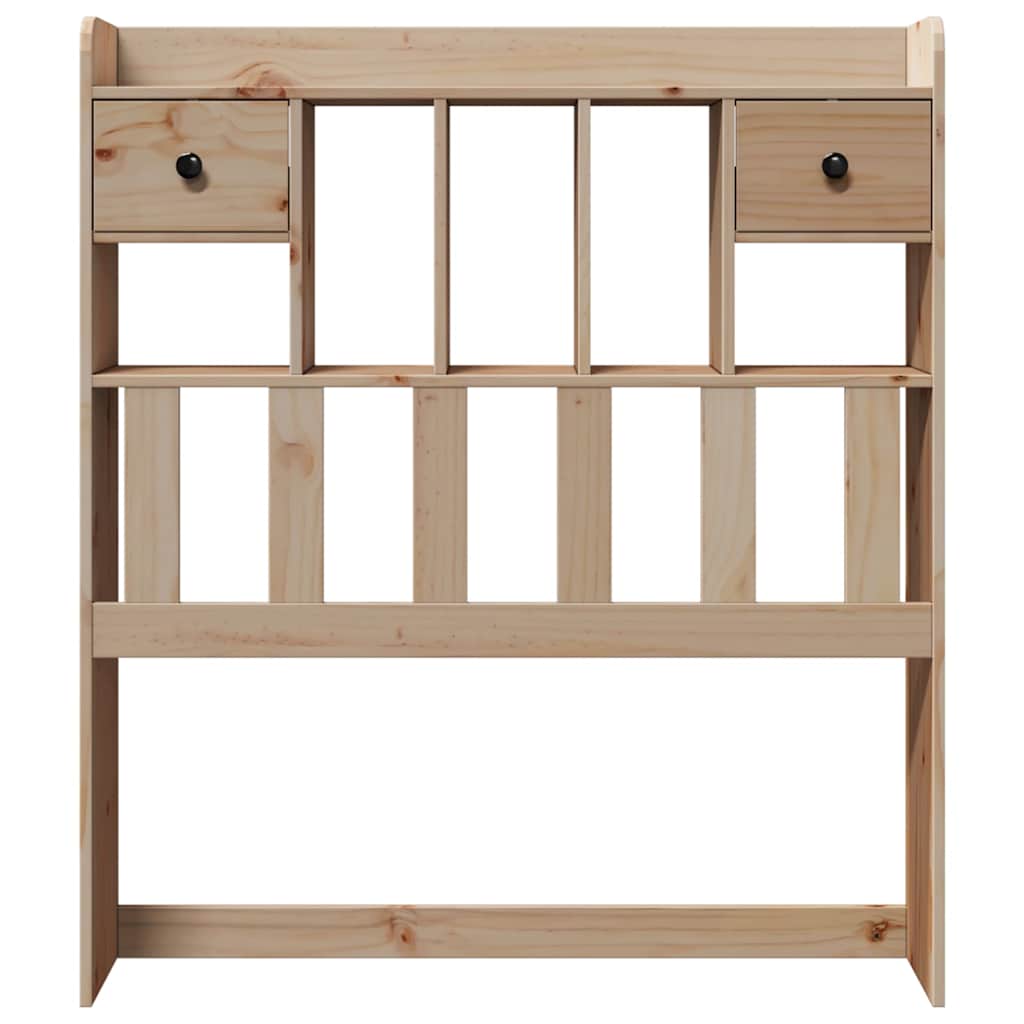 Headboard with Storage 100 cm Solid Wood Pine